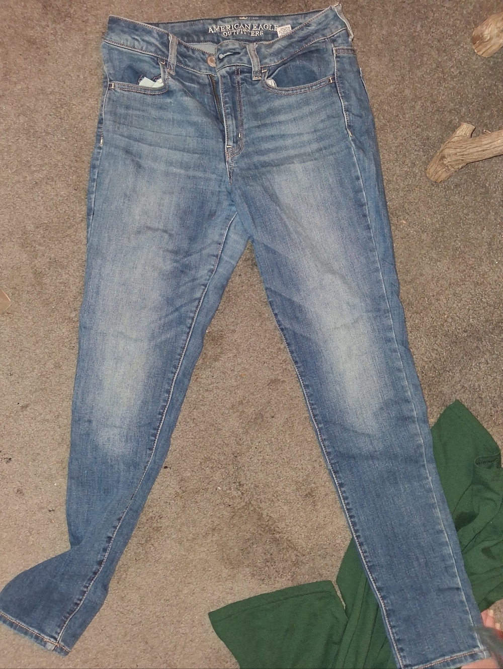 American Eagle Outfitters Light Blue Skinny Jeans Size 8 Stretch